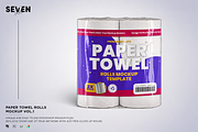 Paper Towel Rolls Mockup, a Household Mockup by Se٧enStudio (Thumbnail 1 of 2)
