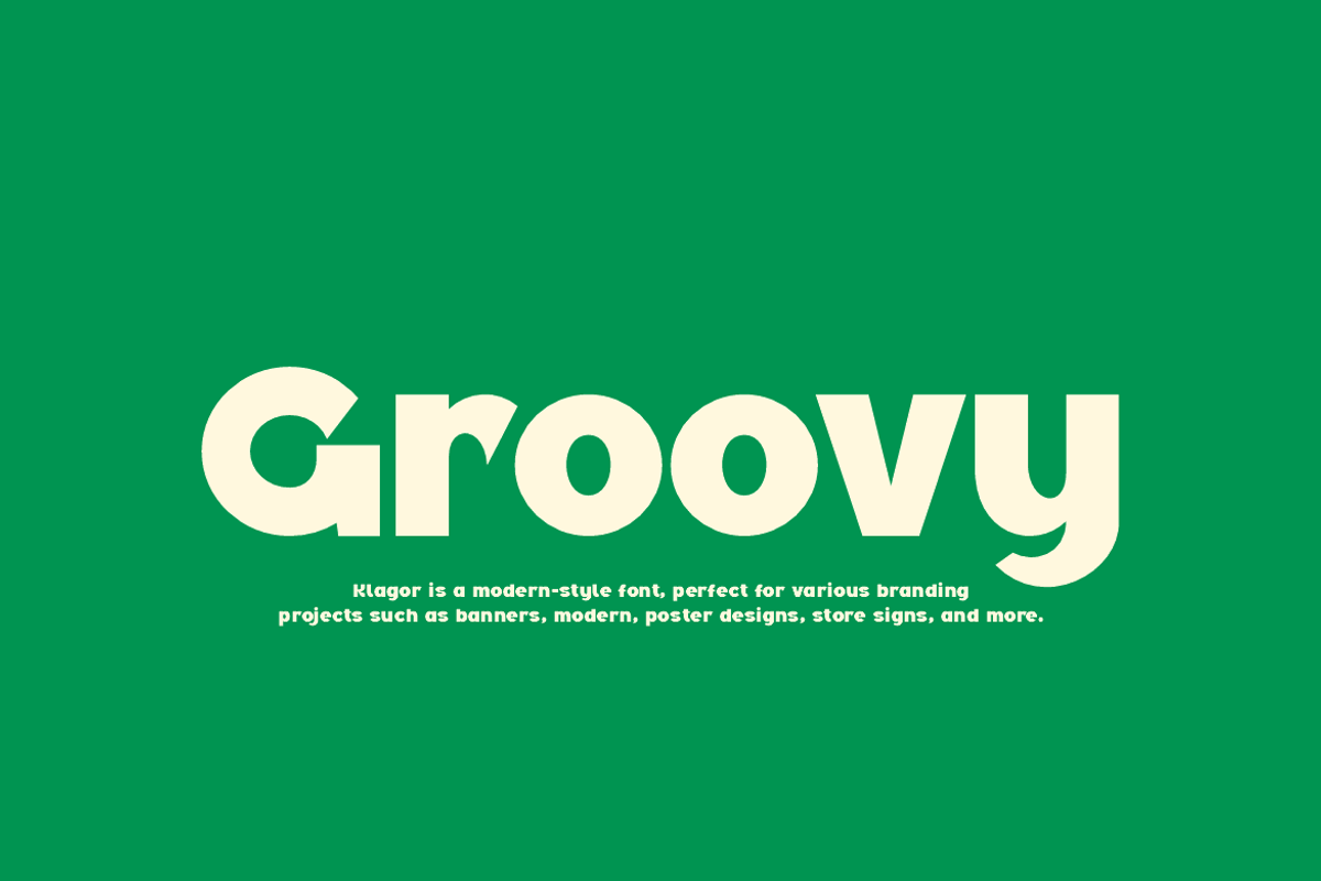 Klagor - Bold Display Font, a Sans Serif Font by Iqsiart Studio (Photo 9 of 15)