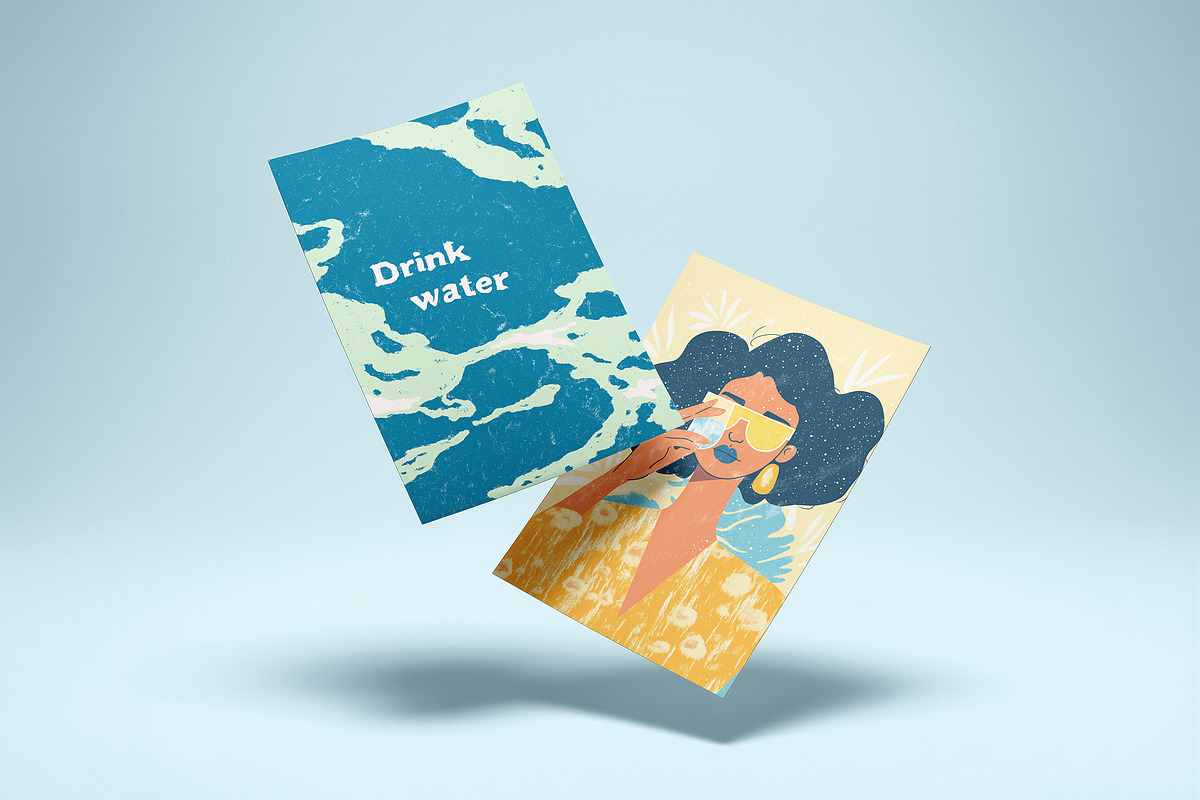 Floating Flyer Mockup Set, an Advertising Mockup by smishura (Photo 5 of 5)