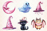 Pink Pastel Halloween Clipart, an Illustration by Dream Creation (Thumbnail 6 of 7)