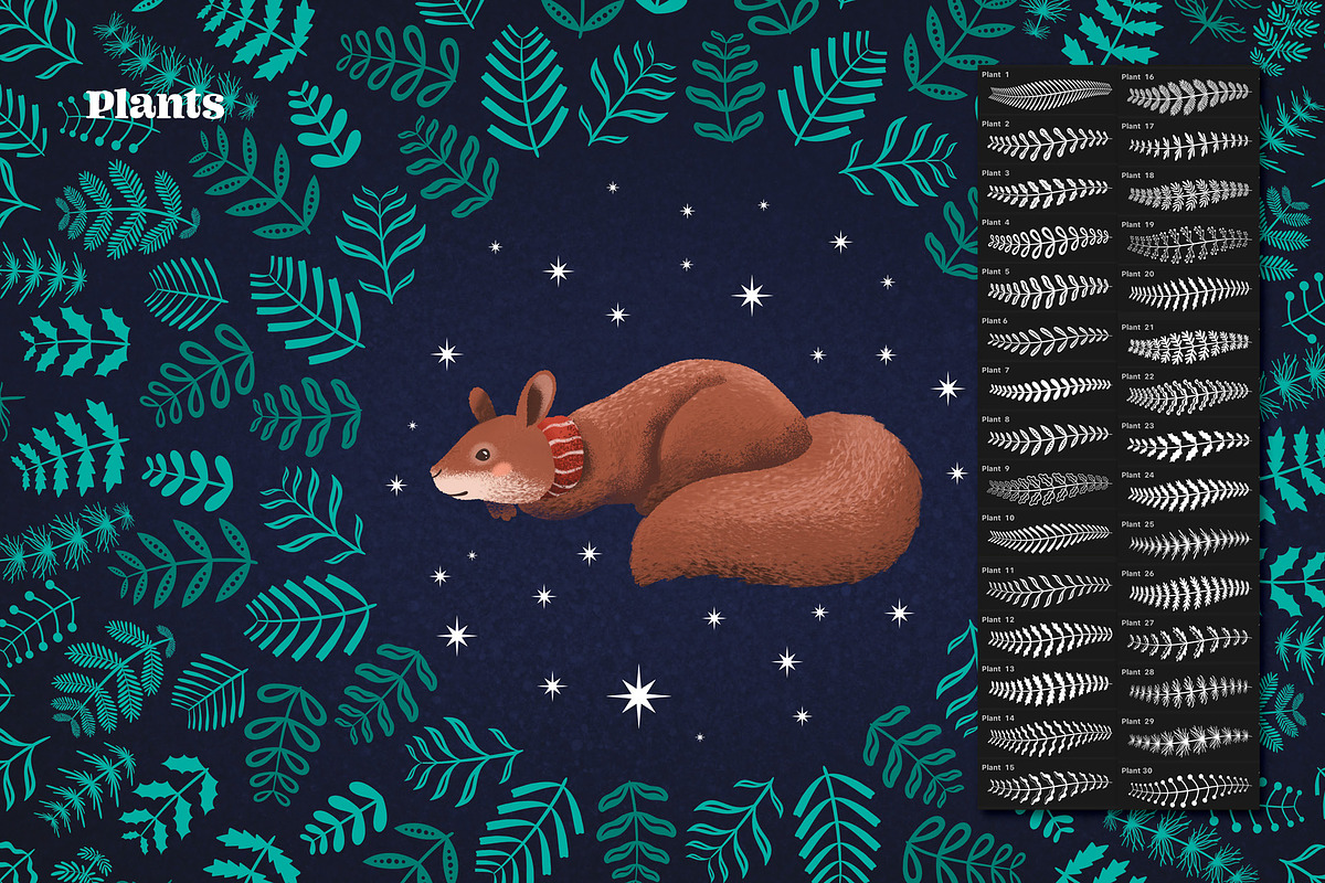 Christmas Magic Procreate Brushes, a Brush Add-On by Pencil Twist (Photo 5 of 11)