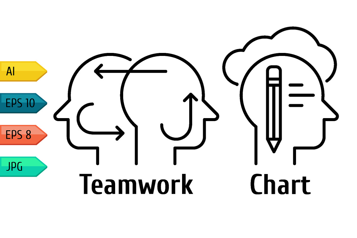 Pictogram icons set of human brain., an Outline Icon by julia_musdotter (Photo 6 of 10)