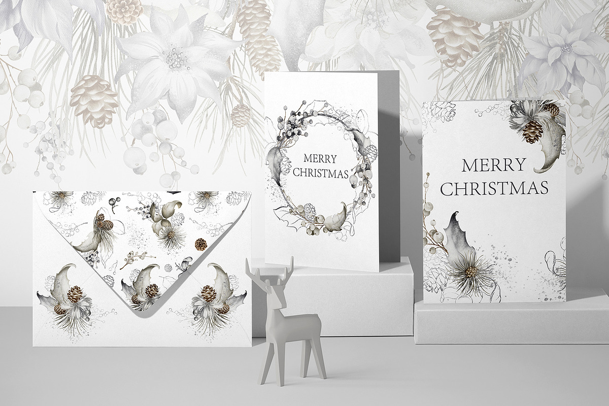 Christmas Watercolor Clipart, a Decorative Illustration by LenArt (Photo 13 of 17)