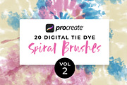 Procreate Tie-Dye Brush Stamp Bundle, a Brush Add-On by The Gypsy Goddess (Thumbnail 5 of 11)
