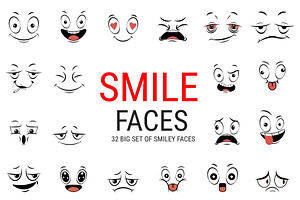 Smiley face collection. Emoji smile, a Person Illustration by Icons