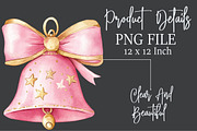 Cute Pink Christmas Clipart, an Illustration by Rose Art (Thumbnail 4 of 4)