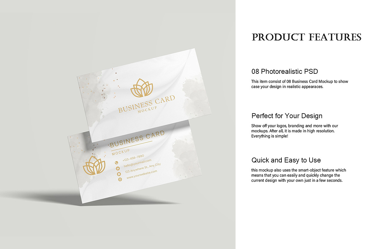 Business card mockup, a Books & Magazine Mockup by Lxadesign (Photo 5 of 11)