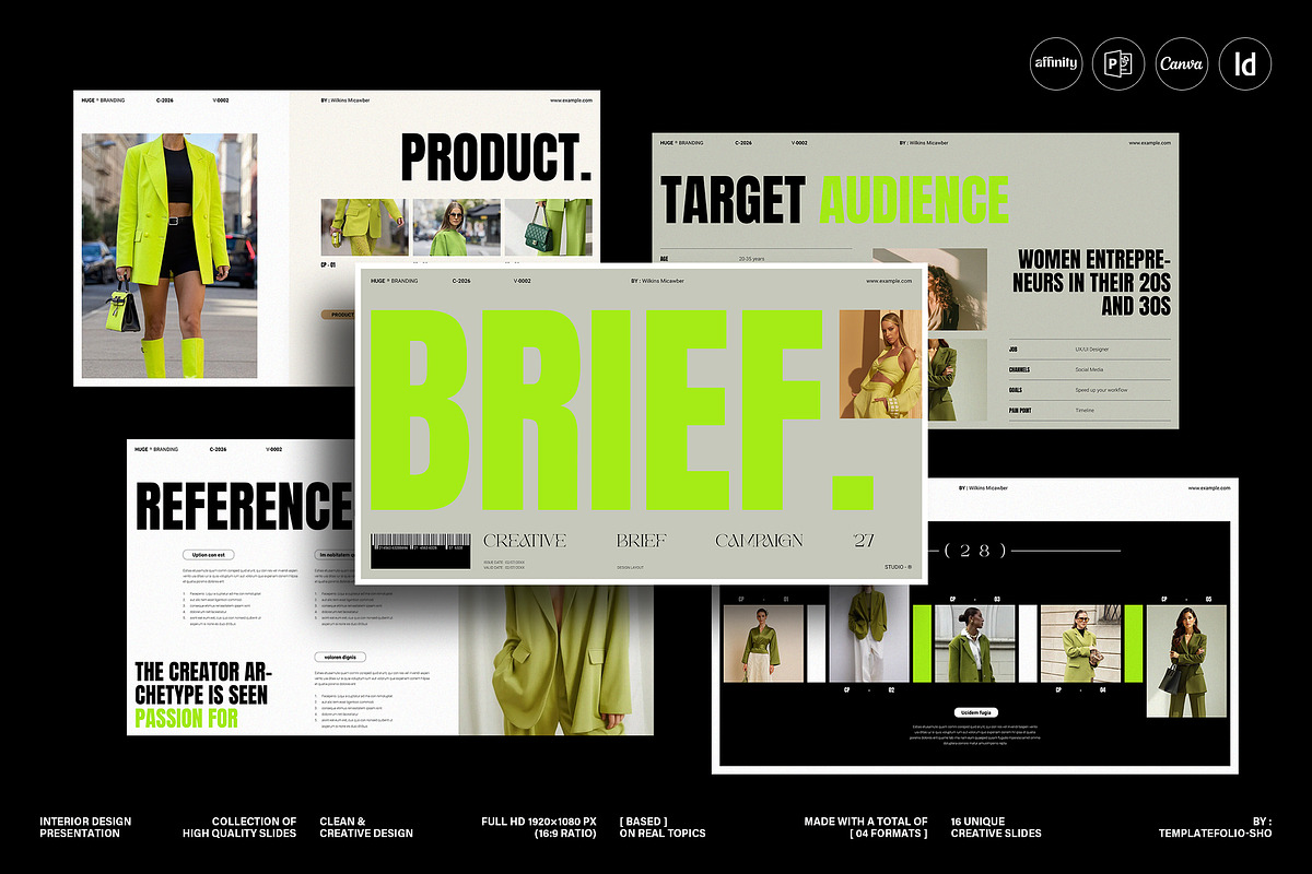 HUGE | Creative Brief Campaign, a Presentation Template by TemplateFolio-Shop (Photo 7 of 9)