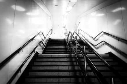 Subway Stairs, an Architecture Photo by Neo Ink Design