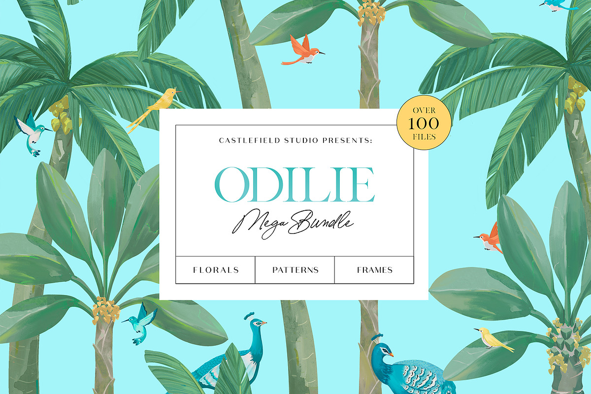 Odilie Illustration Set MEGA BUNDLE, an Illustration by Castlefield Design (Photo 1 of 4)