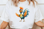 Whimsical spring rooster Clipart, an Illustration by Designworld (Thumbnail 5 of 7)