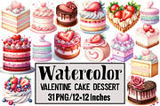 Valentine Cake Dessert, an Illustration by Design Market (Thumbnail 1 of 3)