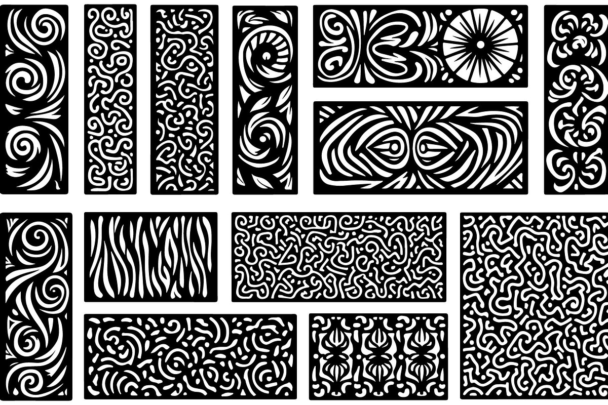 Elegant Laser Cut Panel Designs, an Object Graphic by jahid234 (Photo 7 of 13)