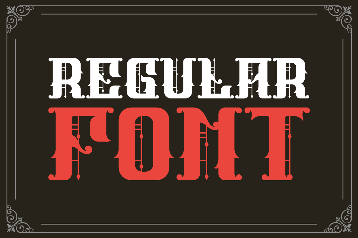 Gothic Mightier - Metal Font, a Blackletter Font by QR Design Studio (Photo 3 of 6)