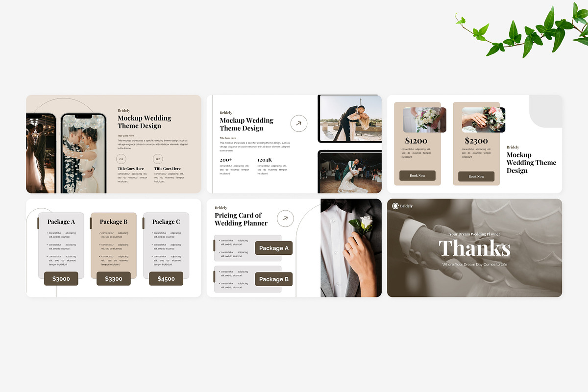 Elegant Wedding Planner Presentation, a Presentation Template by Eklip Studio (Photo 5 of 6)