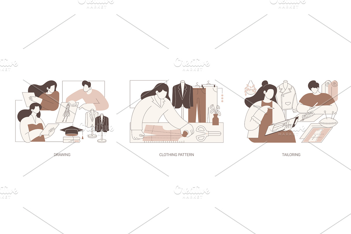 Fashion design school isolated, an Education Illustration by Visual Generation