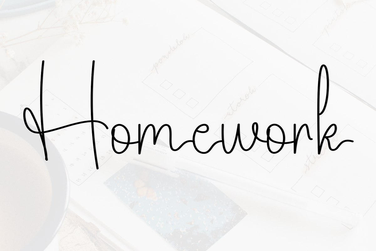 Spreadsheet, a Handwritten Font by FreshTypeINK (Photo 5 of 8)