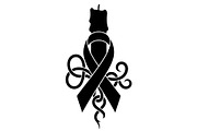 Cancer Awareness Ribbon Silhouette, a Seasonal Illustration by Designer_Momina (Thumbnail 10 of 11)