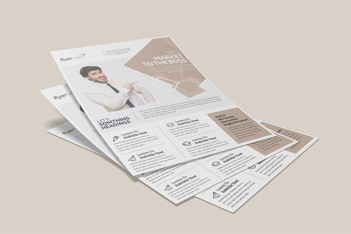 A4 Flyer Poster Mockup Bundles, a Flyer Template by Graphic Aesthetic (Photo 11 of 22)