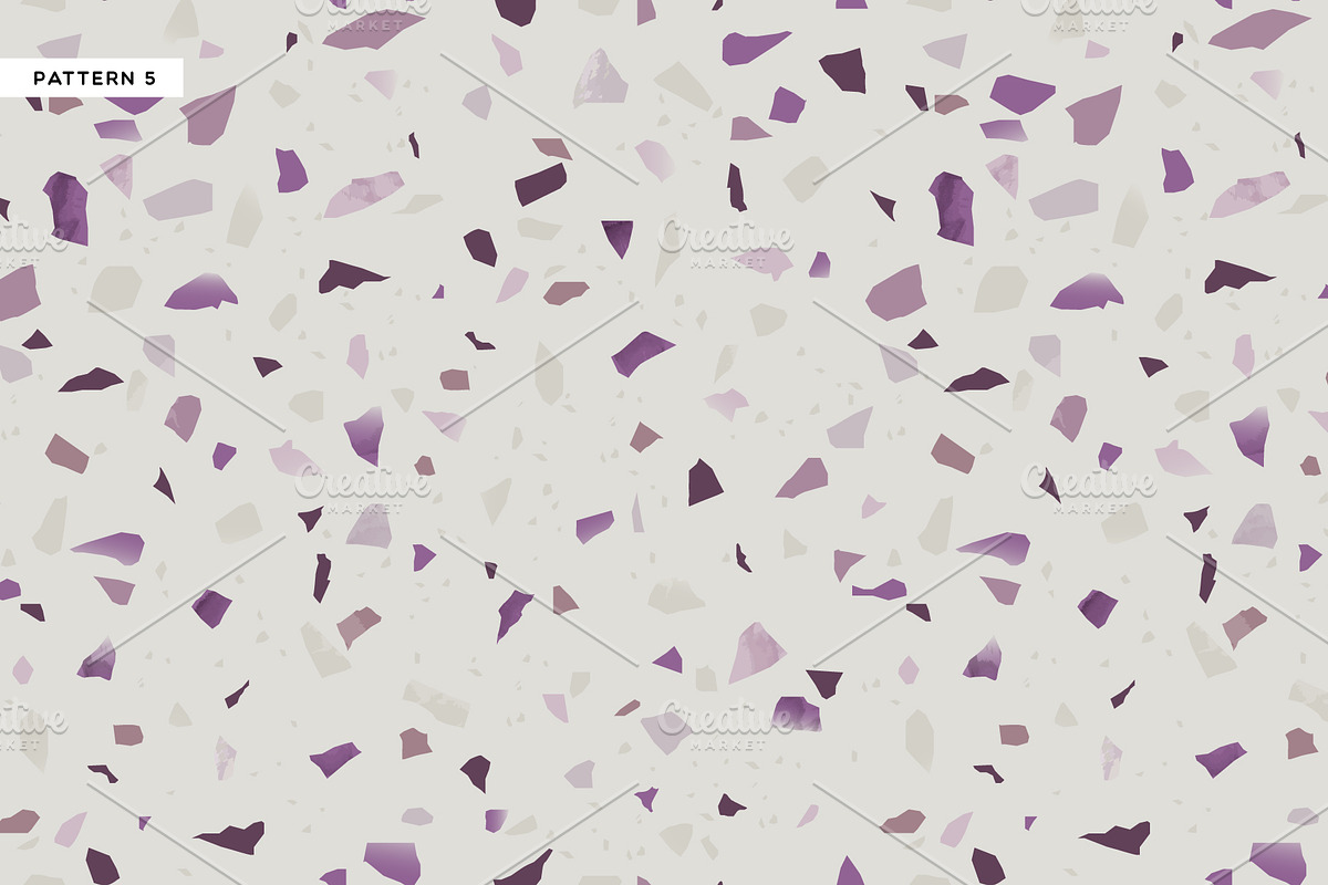 10 Realistic Terrazzo Patterns, a Pattern Graphic by Dedraw Studio (Photo 6 of 17)