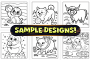 Bold Easy Cute Animal Coloring Pages, an Animal Illustration by Craftsbeefy (Thumbnail 3 of 4)