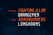Triton Sports Font Family, a Sans Serif Font by ANDR35 (Thumbnail 2 of 9)