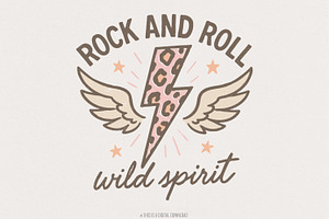 Rock And Roll Wild Spirit PNG, an Illustration by SharpMarketplace