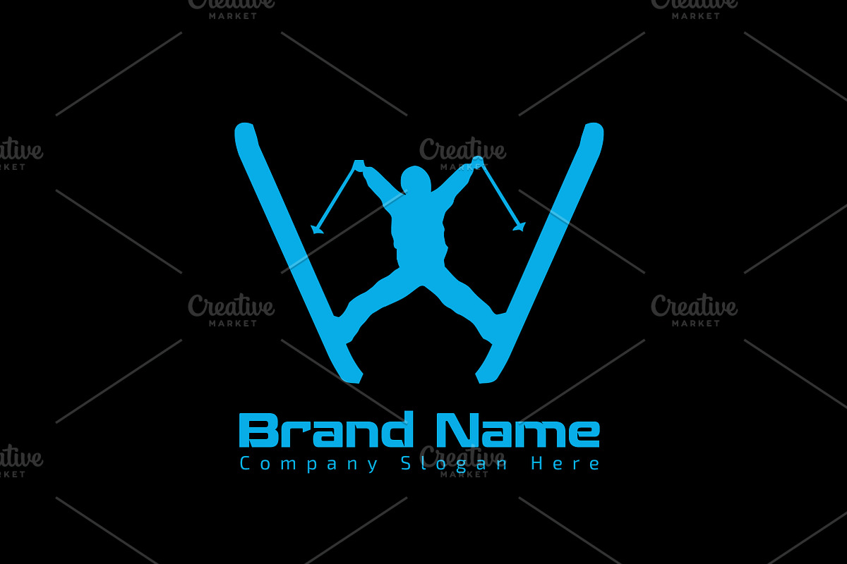 Modern Ski Logo - Vector & Mock-Up, a Branding & Logo Template by Multiple (Photo 3 of 5)