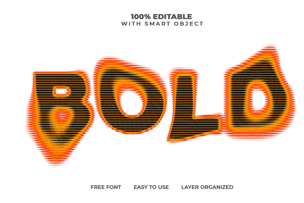 Wavy Glitch Text Effect PSD, a Layer Style Add-On by Md Jahidul99 (Photo 1 of 2)