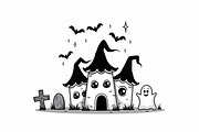 Spooky Halloween Clipart Set, an Illustration by BIPLOB EXPERT (Thumbnail 7 of 26)