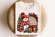 Cozy Christmas Snowman Scene PNG, a Seasonal Illustration by CraftArtStudio (Thumbnail 4 of 4)