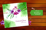 №4 Wedding invitations with magnolia, an Invitation Template by Rasveta (Thumbnail 1 of 2)