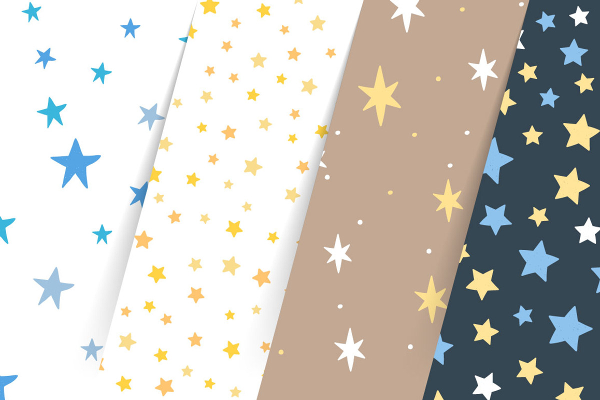 Stars Seamless Patterns, a Pattern Graphic by PixMarket (Photo 5 of 8)