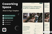 Coworking Space About Us Page, a Websites & App Template by SLAB! Design (Thumbnail 1 of 6)
