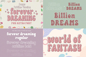 Vintage Retro Font Bundle