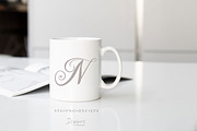 Fancy Script Monogram svg cut 107, an Object Graphic by Drawberx (Thumbnail 6 of 9)