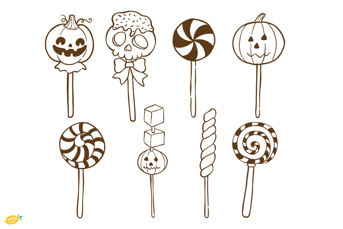 Sweet Halloween Doodle PNG Bundle, a Seasonal Illustration by LemonDesign (Photo 4 of 4)