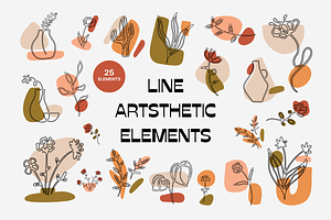 Line Art Aesthetic Elements