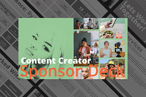 Content Creator: Sponsorship Deck