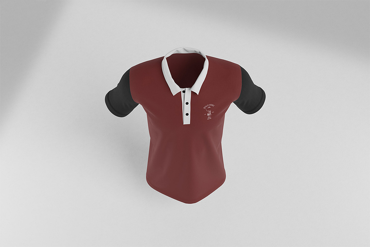 Polo Shirt Mockup, a Shirt Mockup by xavier_studio (Photo 5 of 5)