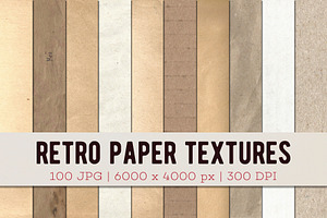100 Retro Paper Textures