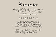 Remember, a Script Font by PudraART (Thumbnail 10 of 10)