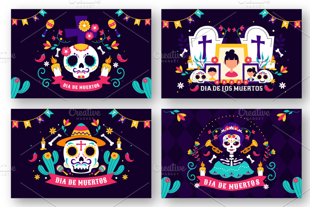 10 Dia de los Muertos Illustration, a Person Illustration by denayunebgt (Photo 3 of 4)
