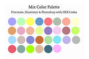 Color Palettes Procreate Illustrator, a Palette Add-On by Atelier Fem (Thumbnail 11 of 12)