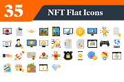 NFT Flat Icons Bundle, Blockchain, an Outline Icon by EllaMaiyaali (Thumbnail 1 of 3)
