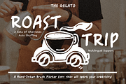 Roast Trip Handwritten Brush Font, a Handwritten Font by The Gelato Type (Thumbnail 10 of 12)