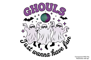 Ghouls Just Wanna Have Fun PNG, a Graphic by Clipart Bloom (Thumbnail 1 of 2)