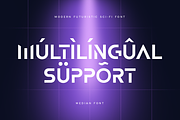 Median - Futuristic Sci-fi Font, a Sans Serif Font by Hamz Studio (Thumbnail 4 of 12)