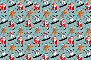 Boys Christmas Seamless Pattern, a Pattern Graphic by Coastal 5 Designs (Thumbnail 2 of 3)