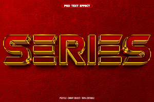 Series 3D editable text effect, a Layer Style Add-On by Hello Muh
